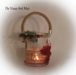 Grand Photophore Noël Verre,lanterne Artisanale Bougeoir Noël,fait Main -Papeterie Boutique 3564620 grand photophore noel verre lanterne artisanale bougeoir no 5