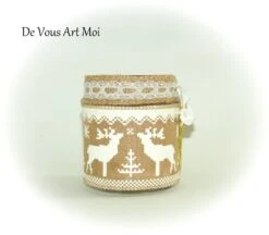 Photophore De Noël Verre Original Décoration Rennes Noël Bougeoir Lanterne Noël Fait Main