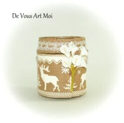 Photophore De Noël Verre Original Décoration Rennes Noël Bougeoir Lanterne Noël Fait Main -Papeterie Boutique 3564621 photophore de noel verre decoration rennes noel bougeoir 2