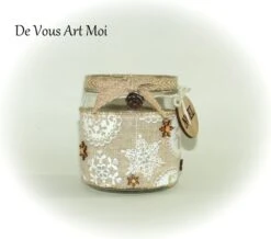 Photophore De Noël Verre Décoration Bougeoir Lanterne Noël Original Fait Main -Papeterie Boutique 3564622 photophore de noel verre decoration bougeoir lanterne noe 2