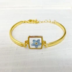 Bijoux Avec Myosotis De Fleurs Pressées Bijoux De Fleurs Réelles Cadeau Noël Souvenir Botanique Naturel -Papeterie Boutique 3824897 myosotis sechee bracelet bijoux de fleurs pressees bracel 3