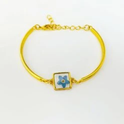 Bijoux Avec Myosotis De Fleurs Pressées Bijoux De Fleurs Réelles Cadeau Noël Souvenir Botanique Naturel -Papeterie Boutique 3824897 myosotis sechee bracelet bijoux de fleurs pressees bracel 5