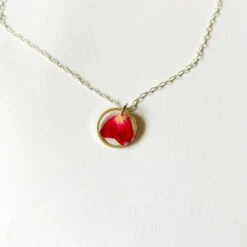 Collier Coeur De Fougère Collier De Fleurs Séchées Cadeau De Noël Pour Elle Bijoux En Vraie Fleur