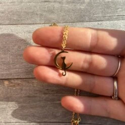 Chat Lune Collier De Couleur Or Cadeau De Noël Pour Ses Cadeaux Uniques Pour Les Femmes -Papeterie Boutique 3831930 chat lune collier de couleur or cadeau de noel pour ses cad 6
