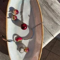 Rose Simple Ensemble De Bijoux Pressés Fleurs Cadeau De Noël Pour Son Vrai Collier De Résine De Fleurs Terrarium Bijoux Cadeaux Uniques Pour Les Femmes -Papeterie Boutique 3832166 rose simple ensemble de bijoux presses fleurs cadeau de no 5