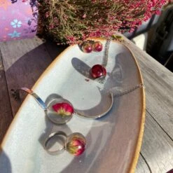 Rose Simple Ensemble De Bijoux Pressés Fleurs Cadeau De Noël Pour Son Vrai Collier De Résine De Fleurs Terrarium Bijoux Cadeaux Uniques Pour Les Femmes -Papeterie Boutique 3832166 rose simple ensemble de bijoux presses fleurs cadeau de no 6