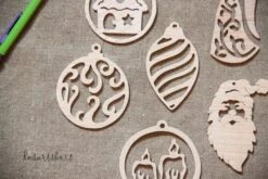 Décorations De Noël En Bois à Suspendre ( Lot 02 ) -Papeterie Boutique 3899250 decorations de noel en bois a suspendre lot 01 4