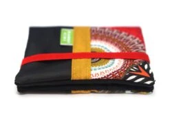 Portefeuille Femme Simili Cuir Noir Tissu Mandalas, Portefeuille Porte Cartes Fermeture élastique, Cadeau Femme Noël -Papeterie Boutique 3922297 portefeuille femme cuir noir portefeuille tissu mandalas p 3