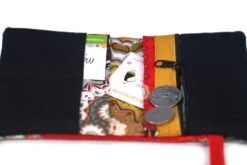 Portefeuille Femme Simili Cuir Noir Tissu Mandalas, Portefeuille Porte Cartes Fermeture élastique, Cadeau Femme Noël -Papeterie Boutique 3922297 portefeuille femme cuir noir portefeuille tissu mandalas p 5