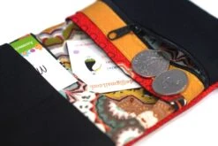 Portefeuille Femme Simili Cuir Noir Tissu Mandalas, Portefeuille Porte Cartes Fermeture élastique, Cadeau Femme Noël -Papeterie Boutique 3922297 portefeuille femme cuir noir portefeuille tissu mandalas p 6