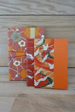 Carnet De Note A6, Cahier D'écriture Ligné, Reliure Papier Japonais Vague Rouge, Idée Petit Cadeau De Noël, Journal Intime Voyage Japon -Papeterie Boutique 3928232 carnet de note a6 cahier d ecriture de poche reliure papi 7