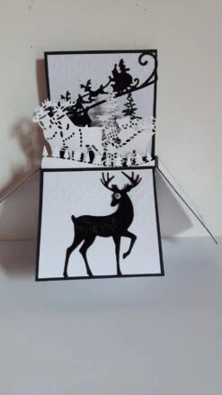 Ref 10 Carte 3d Pop Up Dans Une Boite Originale Pour Noël
