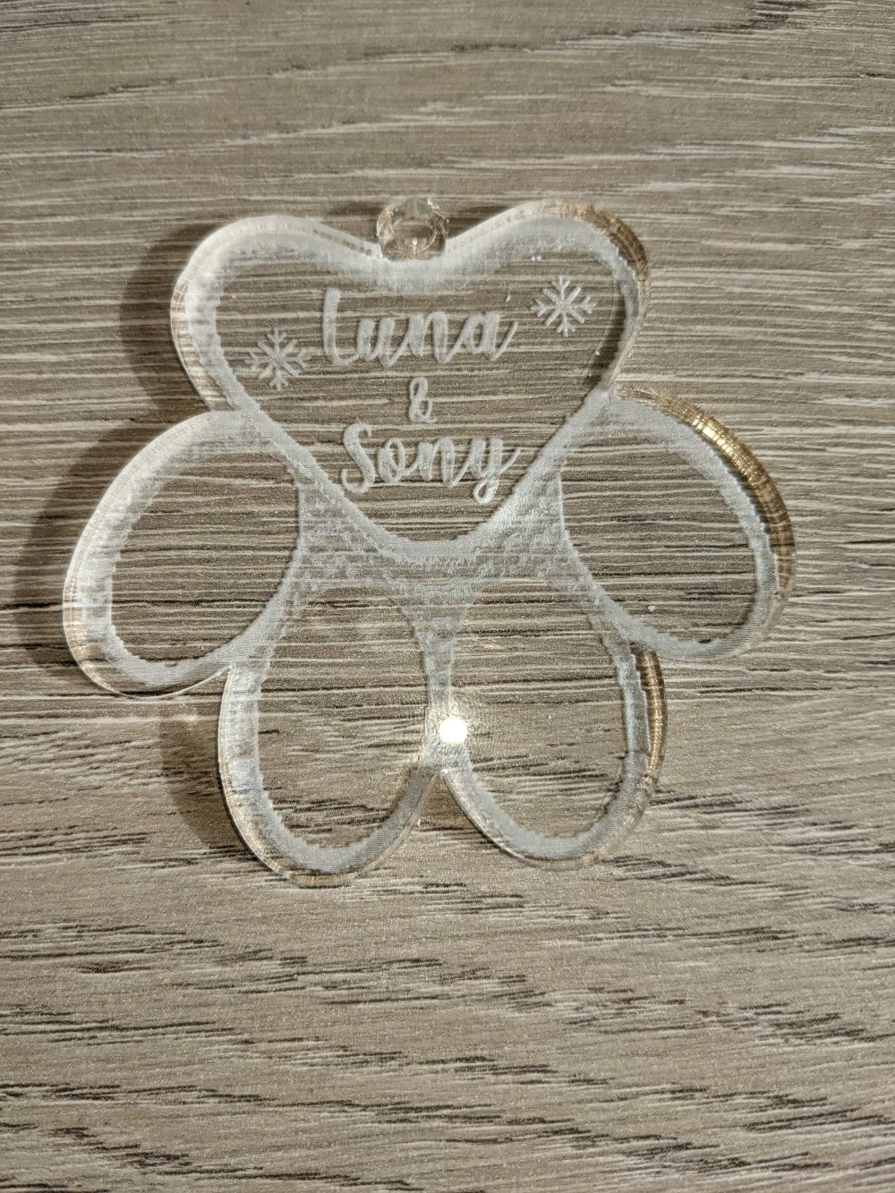 Boule De Noël Animaux Personnalisée Acrylique Transparente, Idée Décoration Noël, Décoration Sapin 1 Boule De Noël Animaux Personnalisée Acrylique Transparente, Idée Décoration Noël, Décoration Sapin