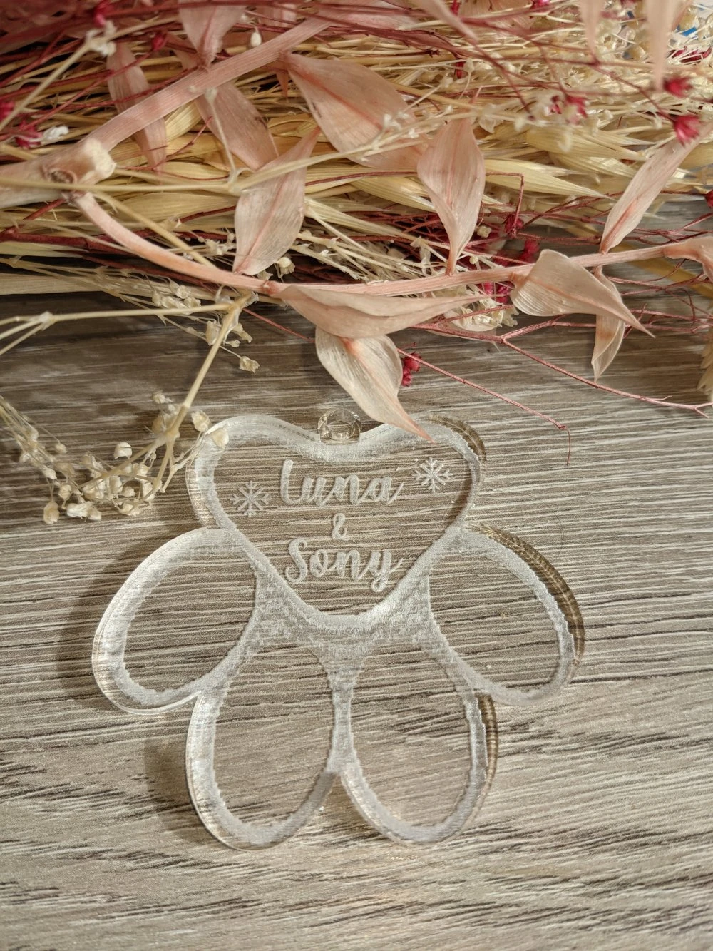 Boule De Noël Animaux Personnalisée Acrylique Transparente, Idée Décoration Noël, Décoration Sapin 2 Boule De Noël Animaux Personnalisée Acrylique Transparente, Idée Décoration Noël, Décoration Sapin – Image 2