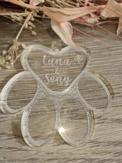 Boule De Noël Animaux Personnalisée Acrylique Transparente, Idée Décoration Noël, Décoration Sapin 6 Boule De Noël Animaux Personnalisée Acrylique Transparente, Idée Décoration Noël, Décoration Sapin -Papeterie Boutique 3940718 boule de sapin famille personnalisee acrylique transparante 3