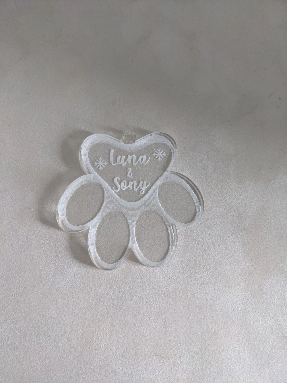 Boule De Noël Animaux Personnalisée Acrylique Transparente, Idée Décoration Noël, Décoration Sapin 4 Boule De Noël Animaux Personnalisée Acrylique Transparente, Idée Décoration Noël, Décoration Sapin – Image 4