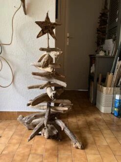 Sapin De Noël écolo En Bois Flotté 100 Cm