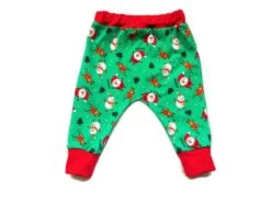 Premier Noël Bébé, Pantalon 9-12 Mois, Jersey Bonhommes De Neige Père Noël Rennes, Sarouel Bébé Fille Garçon, Coton Et Coton Bio