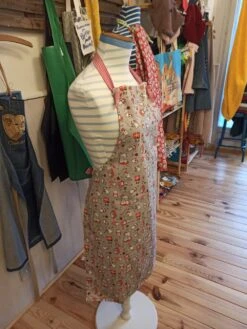 Tablier Réversible Noël Noir/doré