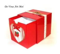 Boite Coffret Noël Rouge,boite Emballage Cadeau,fait Main,coffret Veille De Noël -Papeterie Boutique 3987972 boite coffret noel rouge boite emballage cadeau fait main c 3