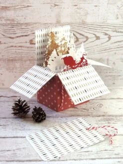 Carte De Noël, Boîte Pop Up. -Papeterie Boutique 3989993 carte de noel boite pop up 4