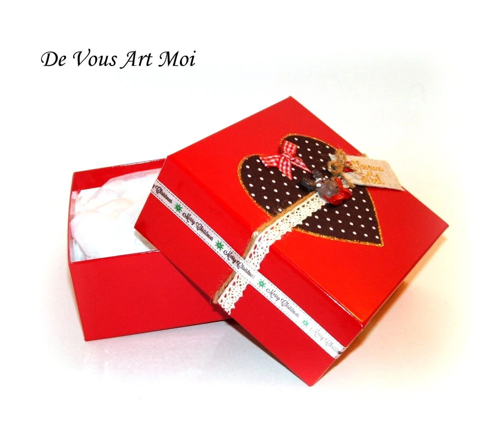 Coffret Boite Renne Noël,fait Main,coffret Boule De Noël,artisanale 2 Coffret Boite Renne Noël,fait Main,coffret Boule De Noël,artisanale – Image 2