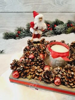 Centre De Table Noël - Jour De L'an / Décoration De Table Ou Autre Avec Bougies Pomme De Pin Et Boules De Noel 10 Centre De Table Noël - Jour De L'an / Décoration De Table Ou Autre Avec Bougies Pomme De Pin Et Boules De Noel -Papeterie Boutique 4006505 centre de table noel jour de l an decoration de table 6