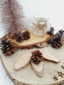 Grand Centre De Table En Bois - Noël - Jour De L'an / Décoration De Table Ou Autre Avec Bougie -Papeterie Boutique 4006517 grand centre de table en bois noel jour de l an deco 4