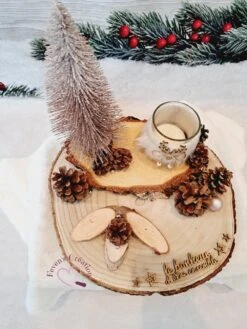 Grand Centre De Table En Bois - Noël - Jour De L'an / Décoration De Table Ou Autre Avec Bougie -Papeterie Boutique 4006517 grand centre de table en bois noel jour de l an deco 6