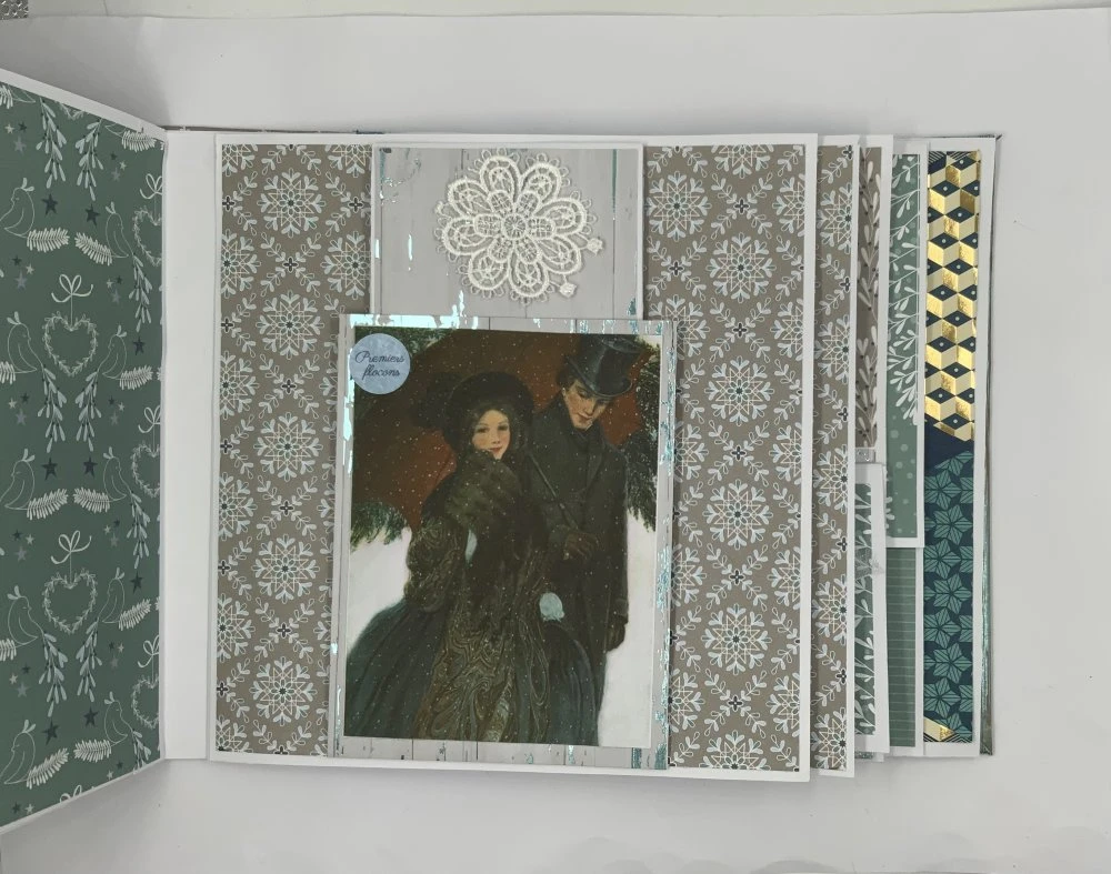 Album Scrapbooking Noël 40 Photos Bleu Et Blanc 3 Album Scrapbooking Noël 40 Photos Bleu Et Blanc – Image 3