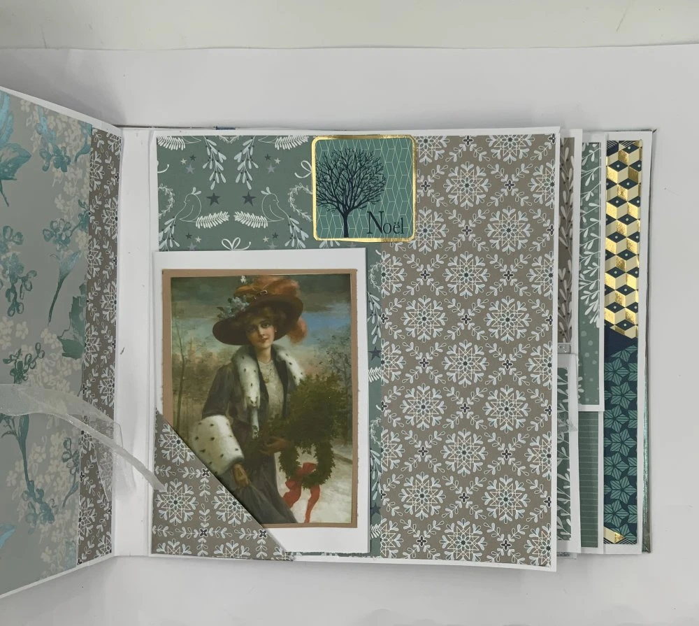 Album Scrapbooking Noël 40 Photos Bleu Et Blanc 4 Album Scrapbooking Noël 40 Photos Bleu Et Blanc – Image 4