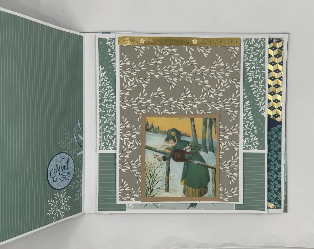 Album Scrapbooking Noël 40 Photos Bleu Et Blanc 5 Album Scrapbooking Noël 40 Photos Bleu Et Blanc – Image 5