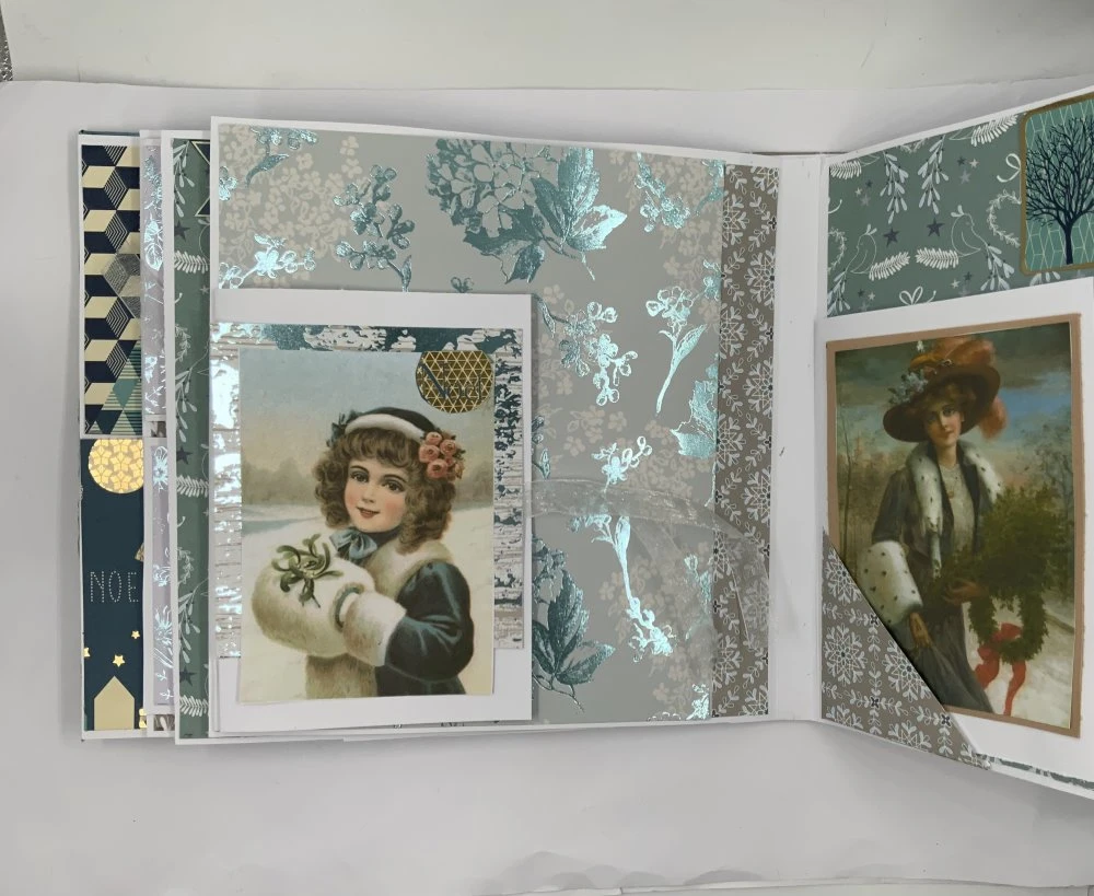 Album Scrapbooking Noël 40 Photos Bleu Et Blanc 7 Album Scrapbooking Noël 40 Photos Bleu Et Blanc – Image 7