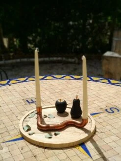 Bougeoir Cuivre Recyclé Pour Une Déco Scandinave, Cadeau Crémaillère, Décoration Maison Upcycling, Idée Cadeau Noël, Bougie De Table