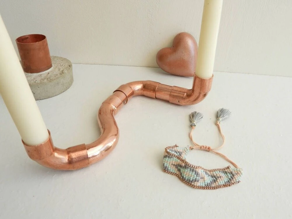 Bougeoir Cuivre Recyclé Pour Une Déco Scandinave, Cadeau Crémaillère, Décoration Maison Upcycling, Idée Cadeau Noël, Bougie De Table 5 Bougeoir Cuivre Recyclé Pour Une Déco Scandinave, Cadeau Crémaillère, Décoration Maison Upcycling, Idée Cadeau Noël, Bougie De Table – Image 5