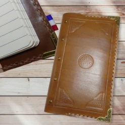 Bloc Notes A6 Style Grimoire Ancien En Cuir Véritable Artisanal Vintage Cadeau Anniversaire Noël Livre D'or Livre à Croquis Dessin