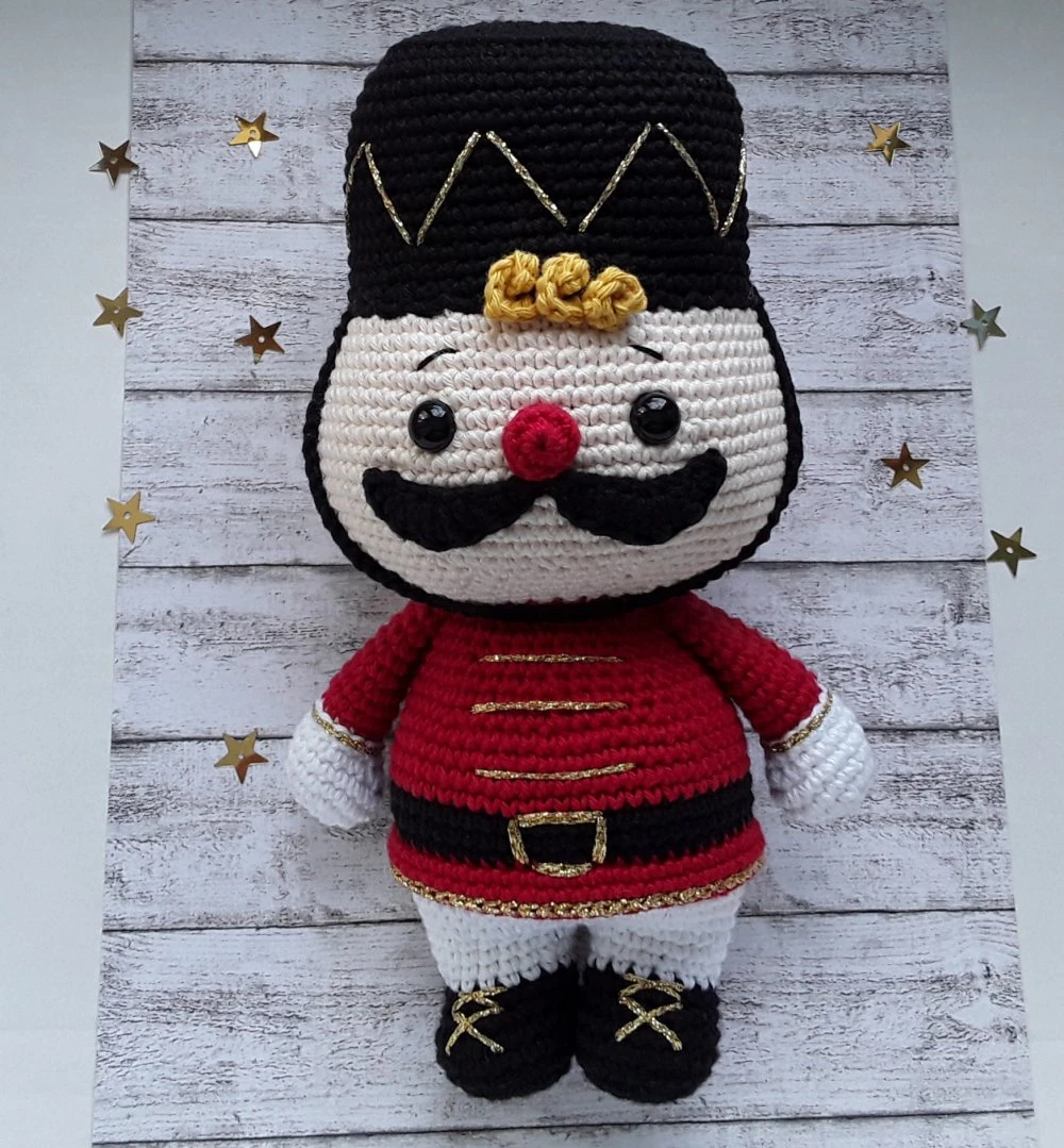 Decoration De Noël, Petit Soldat De Noël Au Crochet 1 Decoration De Noël, Petit Soldat De Noël Au Crochet