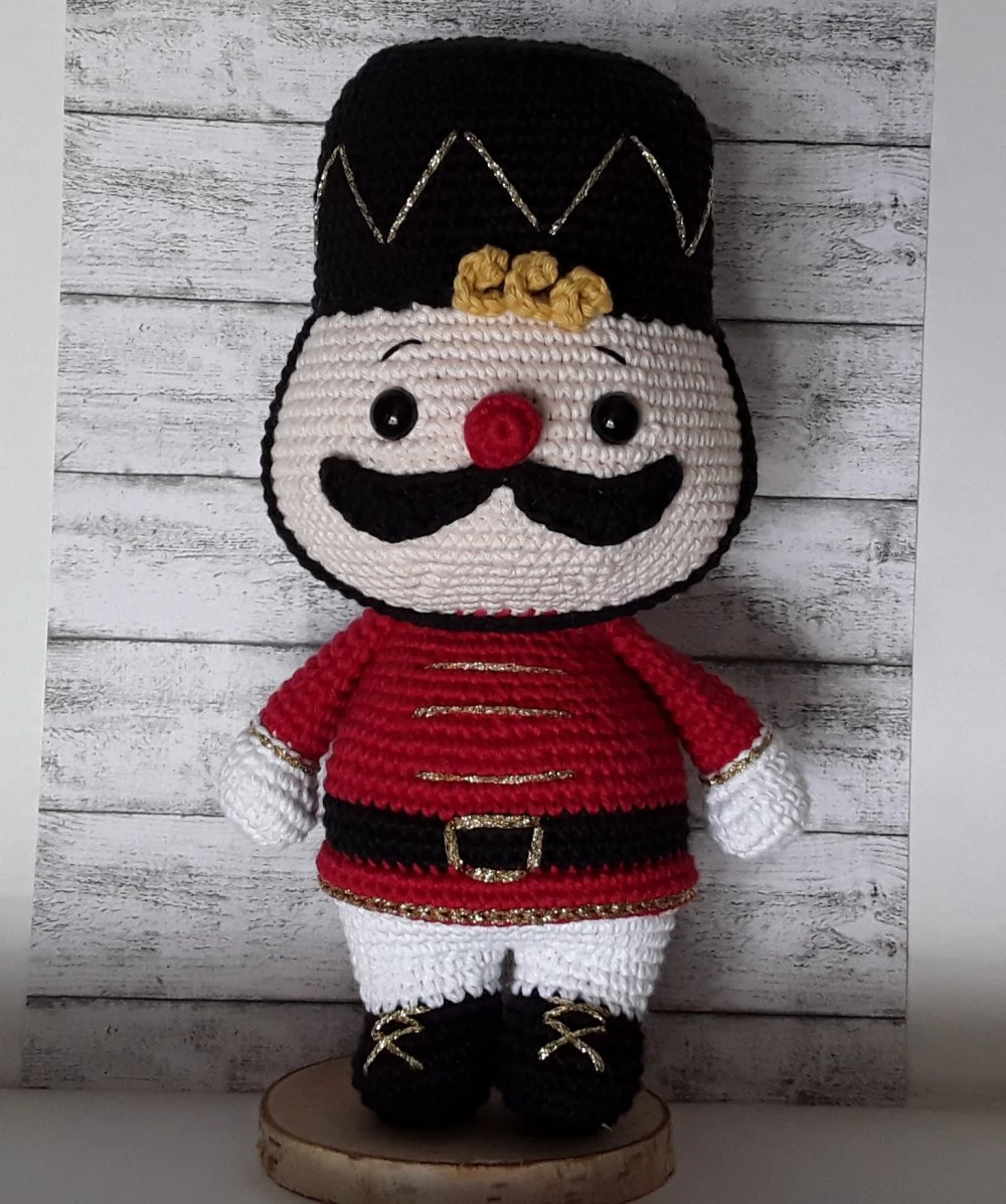 Decoration De Noël, Petit Soldat De Noël Au Crochet 6 Decoration De Noël, Petit Soldat De Noël Au Crochet – Image 6