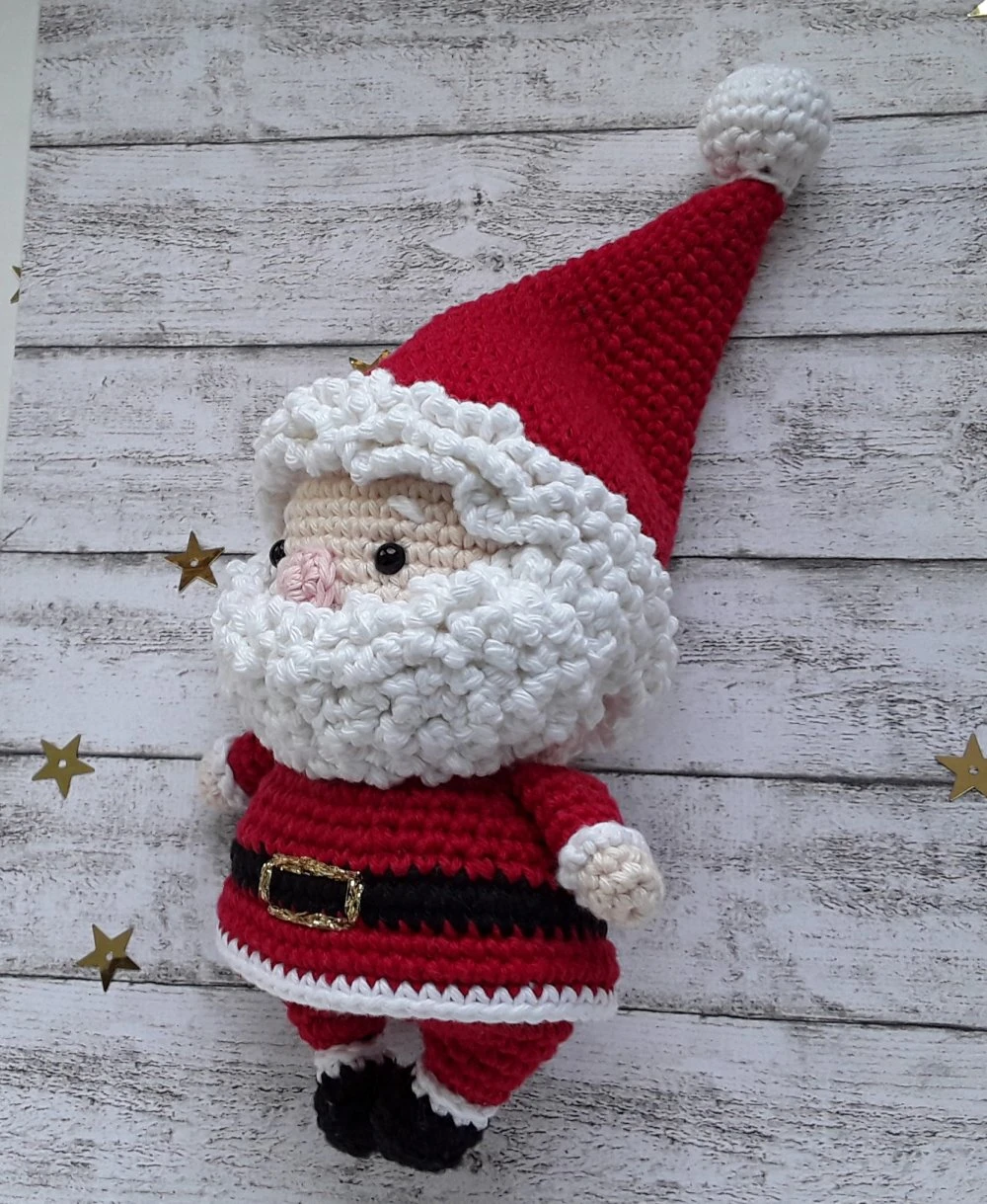 Decoration Père Noël, Décoration De Noël Au Crochet 3 Decoration Père Noël, Décoration De Noël Au Crochet – Image 3