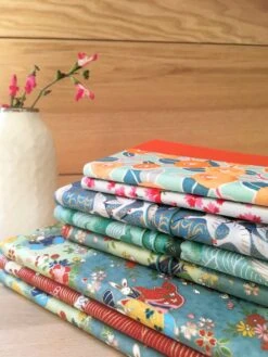 Carnet De Note Ligné A6, Cahier De Poche Papier Japonais Pivoine Orange Et Menthe, Journal De Voyage Japon, Cadeau Noël Pour Elle -Papeterie Boutique 4297505 carnet d ecriture a6 de note cahier de poche papier japon 1