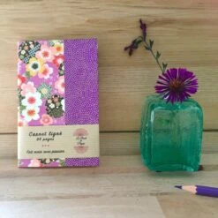 Petit Carnet De Note Sakura Ligné, Cahier De Poche Papier Japonais Mauve Et Violet, Journal De Voyage Japon, Cadeau Noël Pour Elle -Papeterie Boutique 4301537 carnet de note ligne a6 cahier de poche papier japonais pi 3