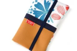 Portefeuille Femme Cuir Caramel Tissu Fleurs Portefeuille Budget Cuir Avec élastique, Cadeau Femme Noël -Papeterie Boutique 4313570 portefeuille femme cuir caramel tissu motif coeurs portefeu 5