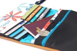 Portefeuille Femme Cuir Caramel Tissu Fleurs Portefeuille Budget Cuir Avec élastique, Cadeau Femme Noël -Papeterie Boutique 4313570 portefeuille femme cuir caramel tissu motif coeurs portefeu 7