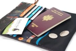 Portefeuille Boho Cuir Noir, Portefeuille Budget Tissu Plumes, Porte Cartes Cuir Femme, Cadeau Noël Personnalisable -Papeterie Boutique 4313571 grand portefeuille femme cuir noir tissu mandalas portefeui 8