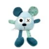 Doudou Peluche Ours, Tissu Polaire Microfibre Coton, Bleu, Personnalisable Couleur, Idée Cadeau De Noël, Doudou Bébé
