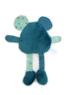 Doudou Peluche Ours, Tissu Polaire Microfibre Coton, Bleu, Personnalisable Couleur, Idée Cadeau De Noël, Doudou Bébé -Papeterie Boutique 4324624 doudou peluche chat tissu polaire microfibre coton rose 3