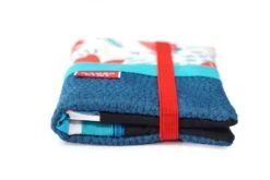 Portefeuille Femme Cuir Turquoise Tissu Fleurs, Porte Cartes Cuir Floral, Cadeau Femme Personnalisable Noël -Papeterie Boutique 4324711 portefeuille femme cuir noir tissu japonais petit portefeui 7