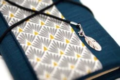 Couvre Livre De Poche Avec Rabat Ajustable Lin Turquoise Tissu Japonais, Cadeau Femme Noël Personnalisé -Papeterie Boutique 4335637 protege livre poche avec rabat ajustable lin turquoise tiss 5