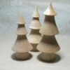 3 Petits Sapins à Décorer, Diy, Déco De Noël, Objets En Bois à Décorer, Peindre, Pyrograver ; Supports Bois à Personnaliser ; Loisir Créatif