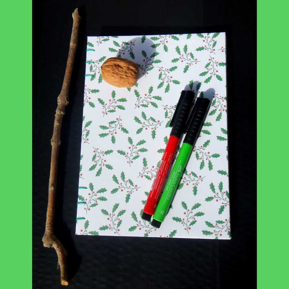 New : Carnet "houx De Noël" 1 New : Carnet "houx De Noël"